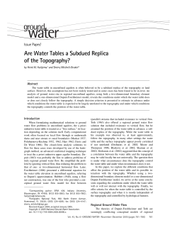 Are Water Tables a Subdued Replica of the