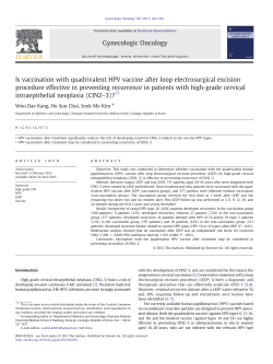 Is vaccination with quadrivalent HPV vaccine after loop