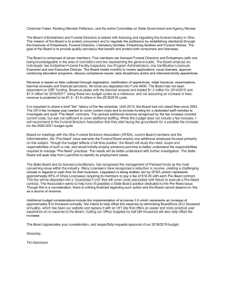 Chariman Faber, Ranking Member Patterson, and the entire