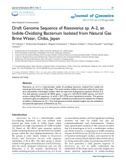 PDF - Journal of Genomics
