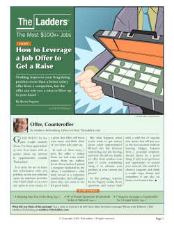 How to Leverage a Job Offer to Get a Raise