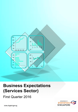 Business Expectations (Services Sector), First Quarter 2016