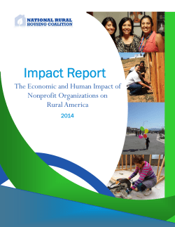 The Economic and Human Impact of Nonprofit Organizations on