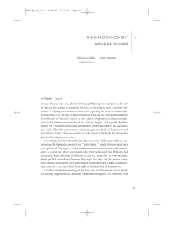 Smelling the Early Christian World