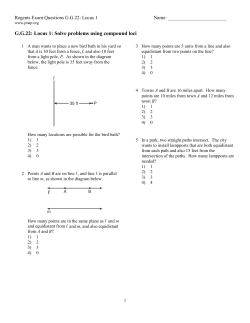 GG 22: Locus 1: Solve problems using compound loci