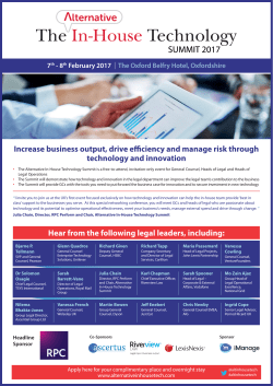 agenda - The Alternative In