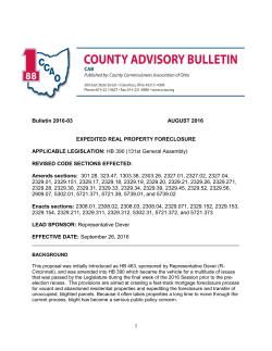 Expedited Real Property Foreclosure