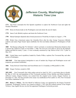 JCSO Historic Time line - Jefferson County Sheriff