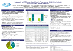 Is Upgrade to CRT Device More Likely in Pacemaker or Defibrillator