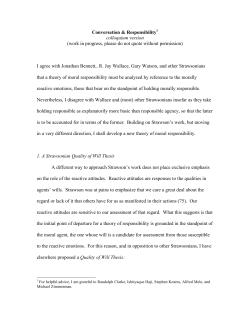 Conversation and Responsibility - University of Colorado Boulder