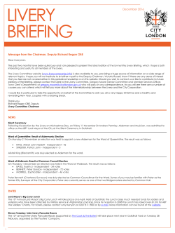 December 2016 - Livery Companies of the City of London