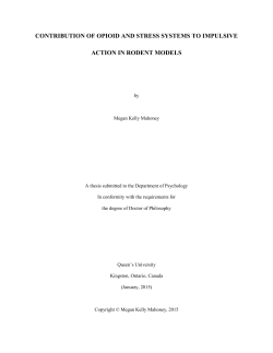 and stress-induced impulsive action - QSpace