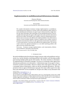 Implementation in multidimensional dichotomous domains