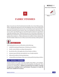 Fabric Finishes