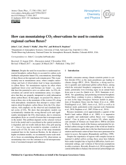 How can mountaintop CO2 observations be used to constrain