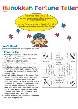 Hanukkah Fortune Teller