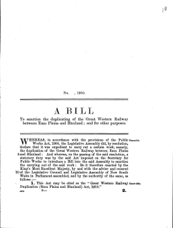 A BILL - AustLII