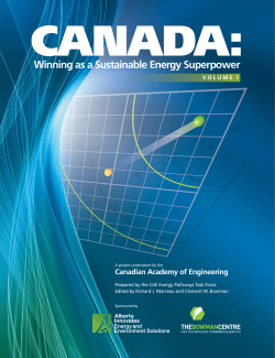 Canada: Winning as a Sustainable Energy Superpower