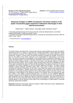 Seasonal changes in mRNA encoding for cell stress markers in the