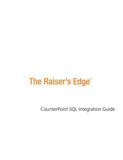 CounterPoint SQL Integration Guide