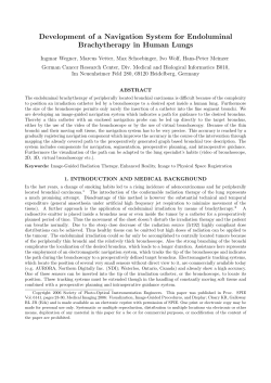 Development of a Navigation System for Endoluminal