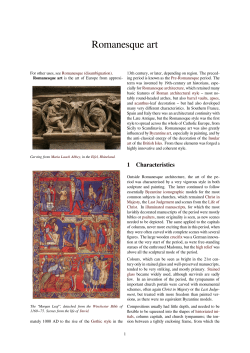 Romanesque art - WordPress.com