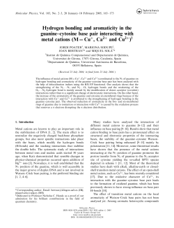 Hydrogen bonding and aromaticity in the guanine&ndash;cytosine base