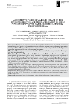 ASSESSmENt Of AbdOmINAL bELtS ImPAct ON thE