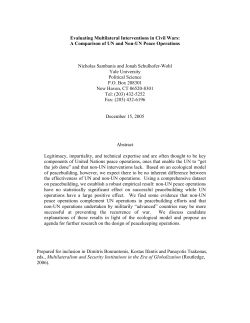 Evaluating Multilateral Interventions in Civil Wars