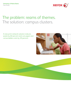 The problem: reams of themes. The solution: campus clusters.