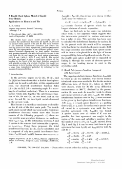 A Double Hard Sphere Model of Liquid Semi-Metals