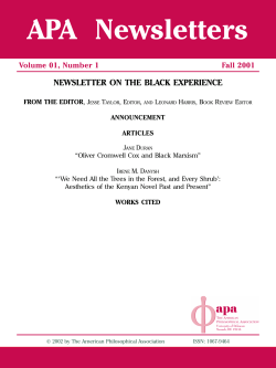 E - The American Philosophical Association