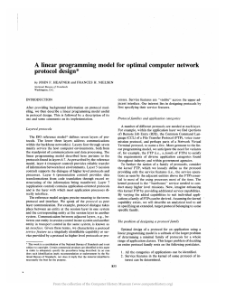 A linear programming model for optimal computer network protocol