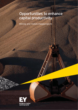Opportunities to enhance capital productivity
