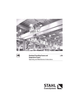 Overhead Travelling Cranes and Suspension - STAHL