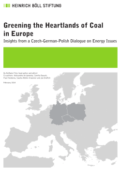 Greening the Heartlands of Coal in Europe - Heinrich-B&ouml;ll