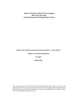 alaska native self-government