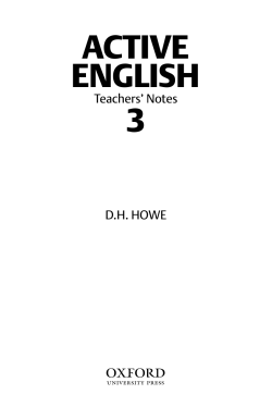 Teacher`s Notes 3