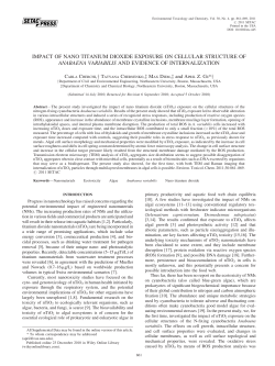 Impact of nano titanium dioxide exposure on cellular structure of