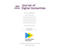 Journal of Digital Humanities
