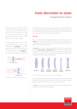 From aberration to zoom