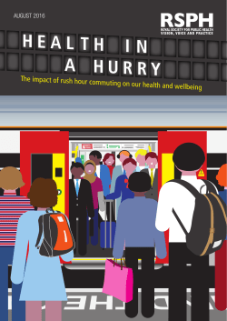 The impact of rush hour commuting on our health and