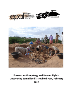 Forensic Anthropology and Human Rights