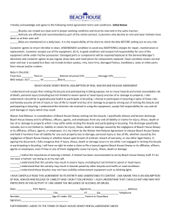 the Bike Rental Agreement here