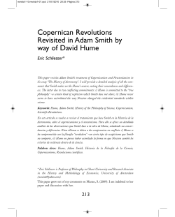 Copernican Revolutions Revisited in Adam Smith by way of