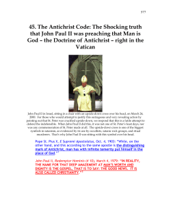 45. The Antichrist Code - Most Holy Family Monastery