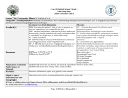 Lesson Plan and Resources