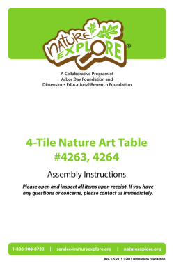 4-Tile Nature Art Table #4263, 4264