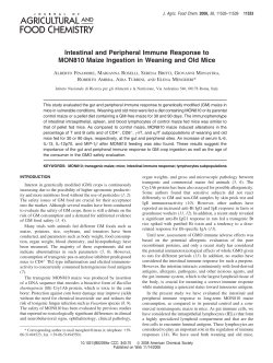 Intestinal and Peripheral Immune Response to