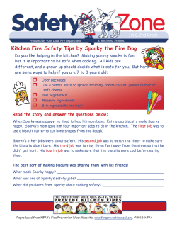 Kitchen Fire Safety Tips by Sparky the Fire Dog